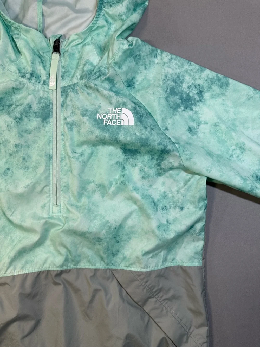 The North Face Packable Half-Zip Pullover Wind Hood Jacket - Youth Large 14/16